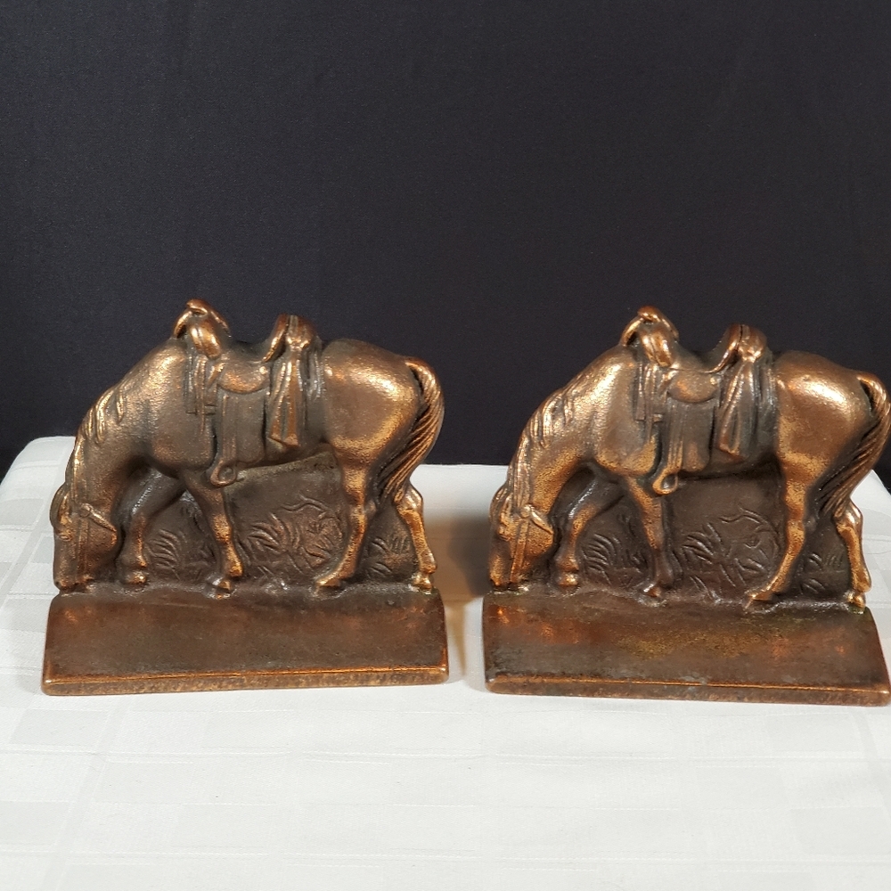 Vintage Copper Bookends